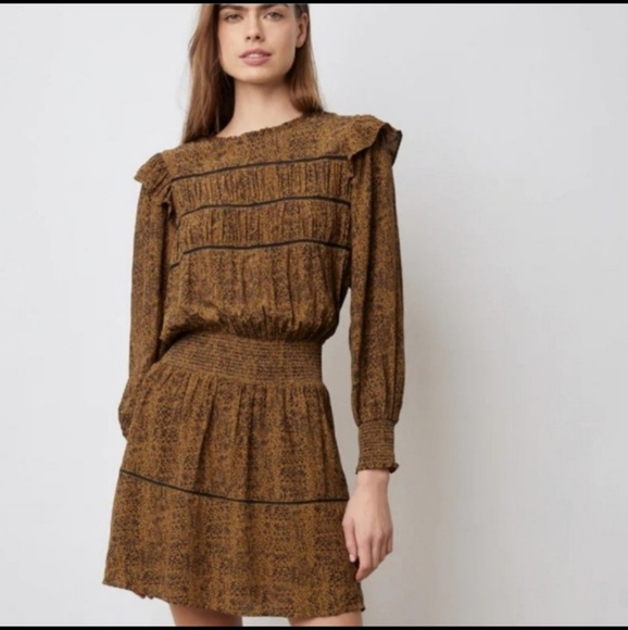 Rails Faren Dress In Sepia Python Sz M NWT Preppy Mobwife Event Going Out - Picture 1 of 11